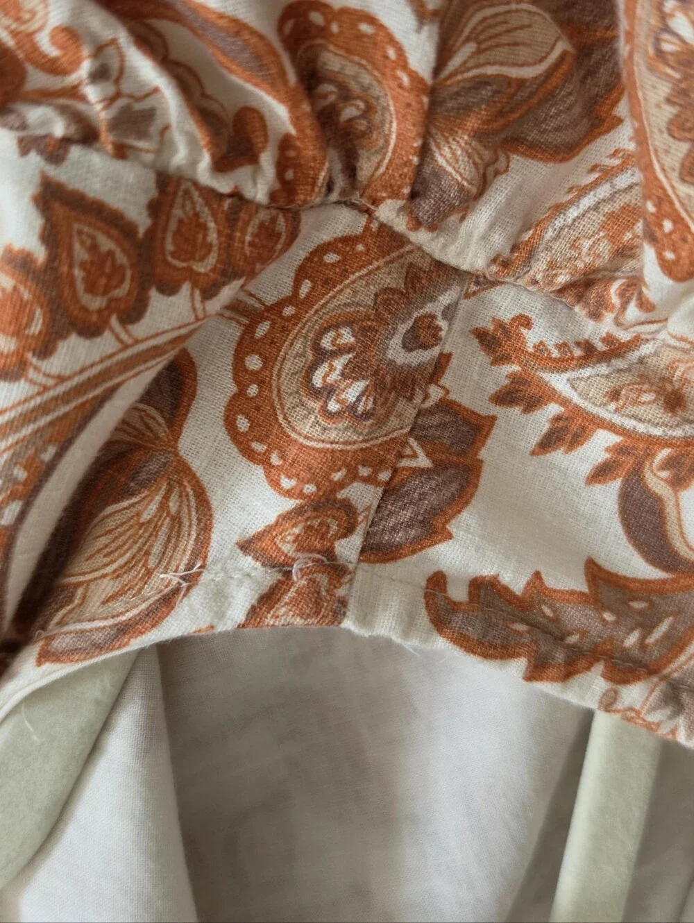 By Anthropologie Puff-Sleeve Babydoll Blouse Size Large